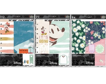 Disney x Happy Planner Accessories - Oasis Adventure/Oasis Micky/Micky and Minnie Floral - Notepaper+ Sticky Notes+ Bookmark+ Folder