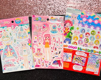 Princess Dress Up Sticker Game Books or 10 Day/21 Day Tracking Sheet - Cute Girly Design for your Needs