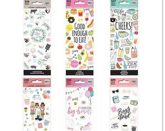 Petite Happy Planner Stickers Book - Farmhouse 339pc/Food 361pc/Drinks 347pc/Squad 238pc/Little Girl 330pc/Boss Babe 289pc-Planning Stickers