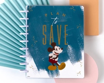 Classic Disney Oasis Collection - Plan to Save - Budget Guided Journal by the Happy Planner- White Discs
