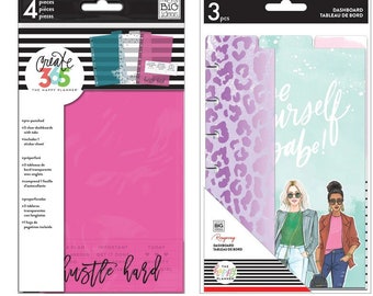 MINI Dashboard from The Happy Planner Girl - Rongrong / Pink+ - Use with MINI Happy Planners