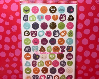 emoji stickers etsy