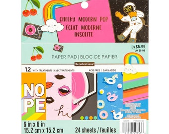 Recollections Cheeky Modern Pop ~Rad Ribbon~ 14 pc Stamp and Cut Set Award Ribbons