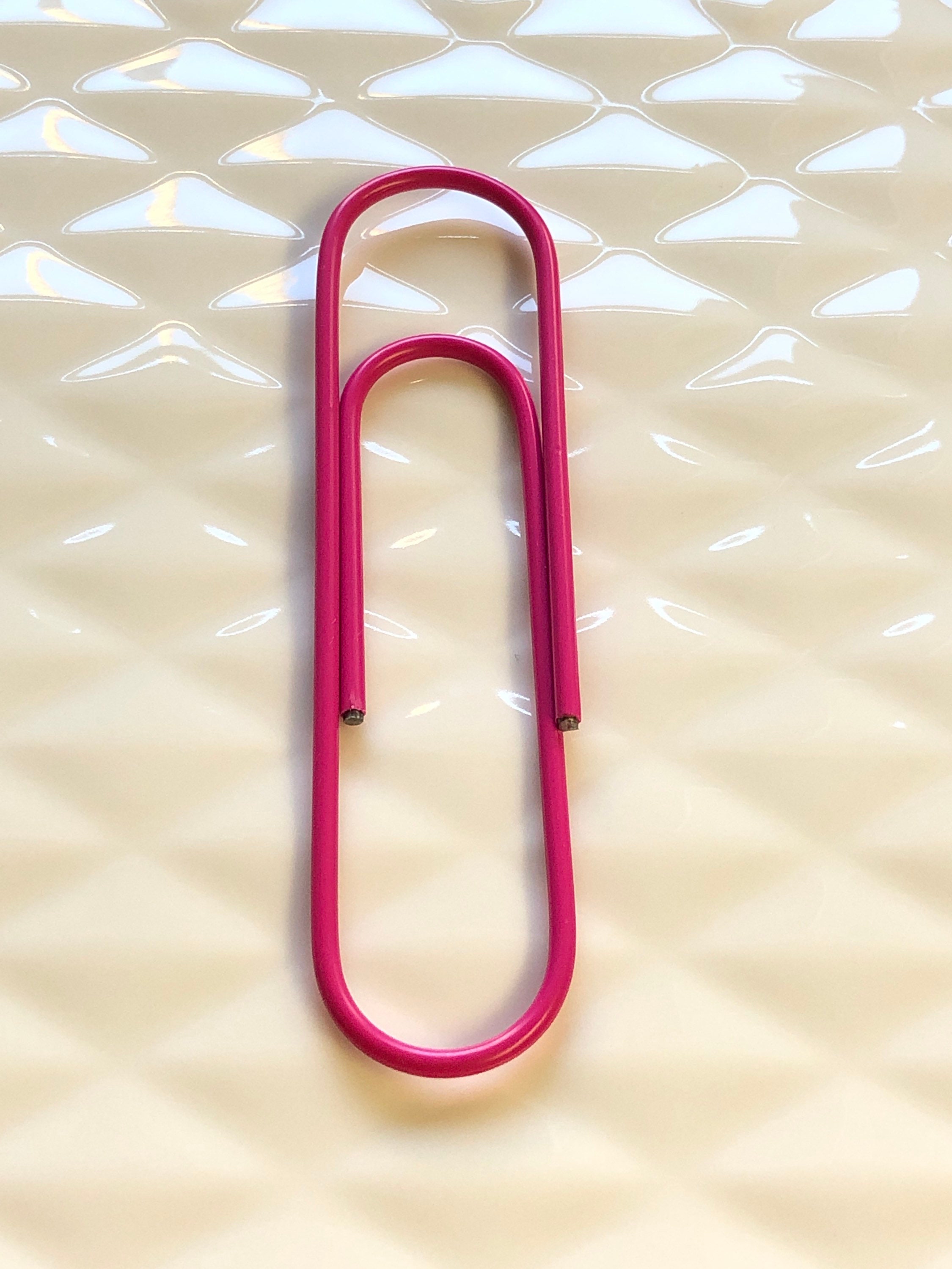 Longer Clips 6 Options of 3.75” Paper Clips-long Clips-black/green/pink/gold ...