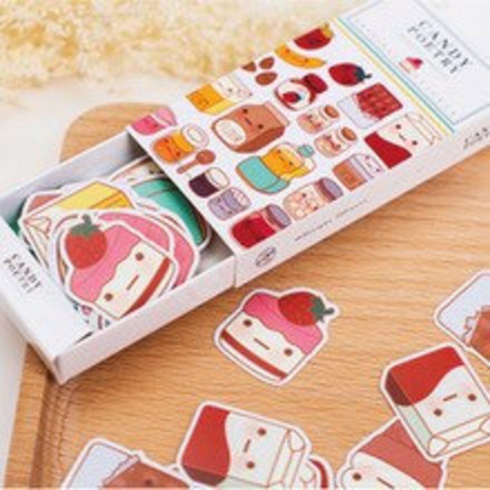 2 Options 50pc/pkg Candy Poetry Stickers Box Bottles / Etsy New Zealand