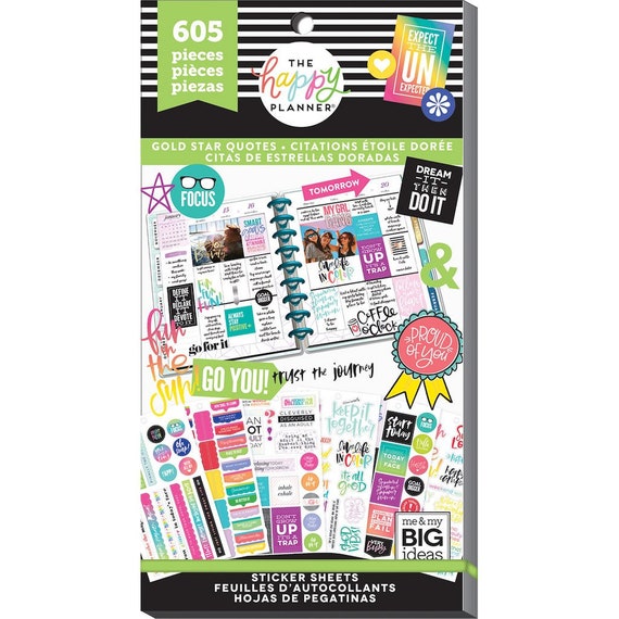 Me and My Big Ideas Pegatinas Life Quotes para Create 365 Planner