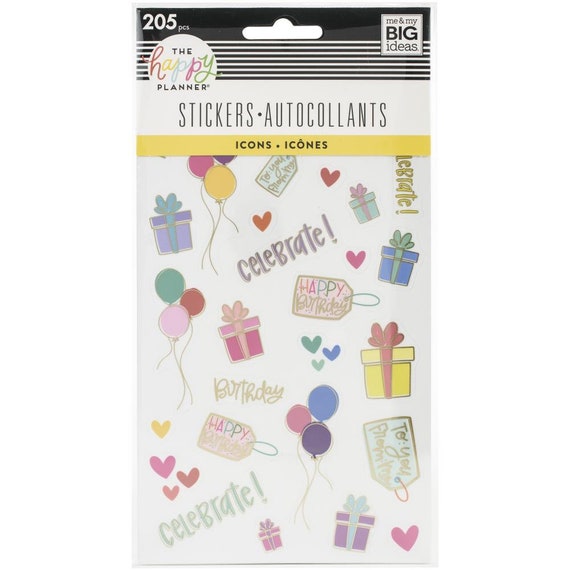  The Happy Planner Sticker Value Pack - Planner Accessories -  Save Now Spend Later Theme - Multi-Color - Great for Budgeting & Organizing  - 30 Sheets, 1170 Stickers : Office Products