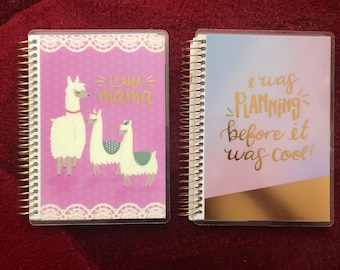 Non-dated 2 Options of MINI Weekly 12-Month Spiral Planner by Creative Year - Llama Mama / Planning