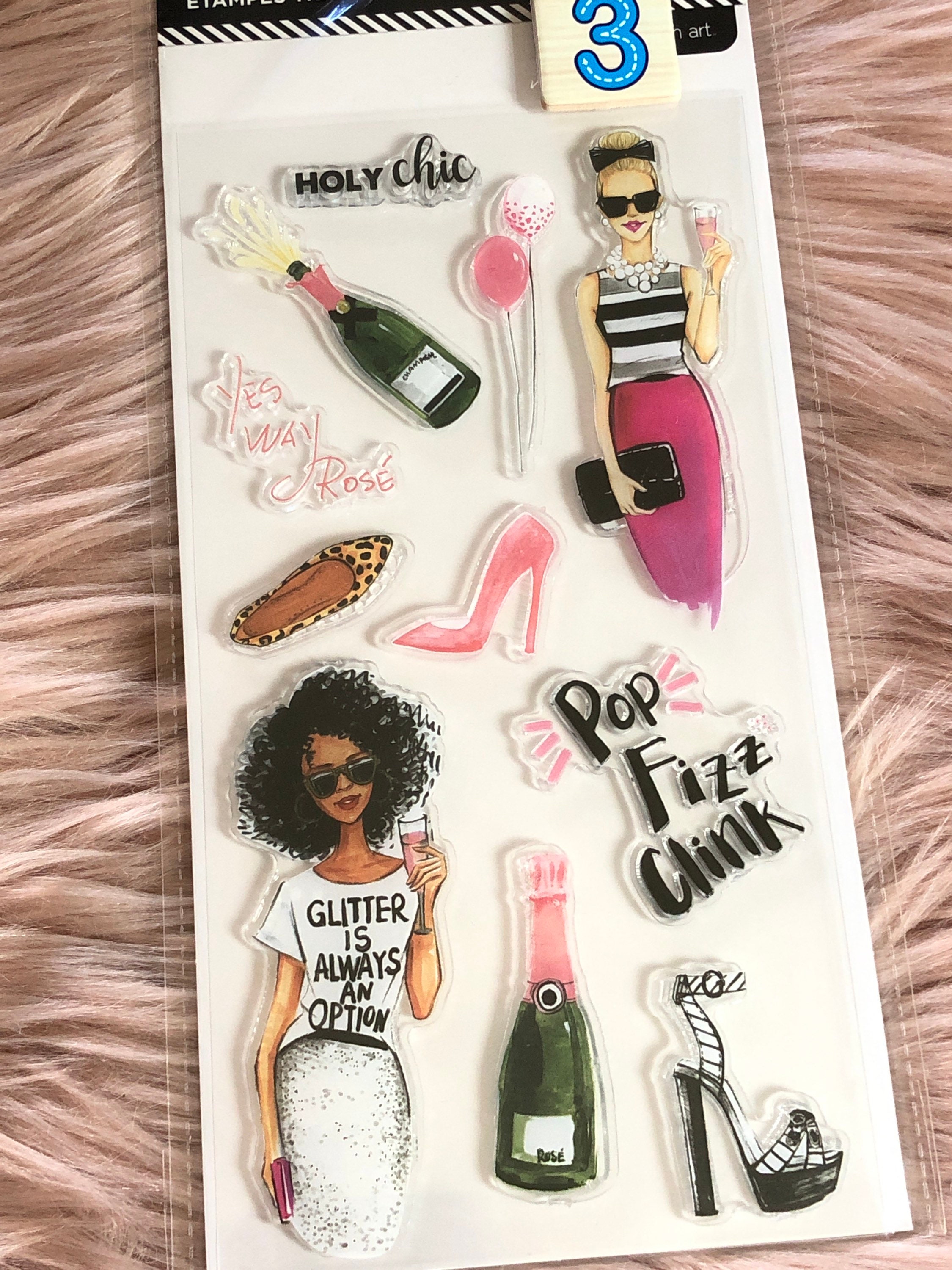 9 Options of Rongrong Glam Girls Stamps Set - 4''x7.75'' - London/paris ...