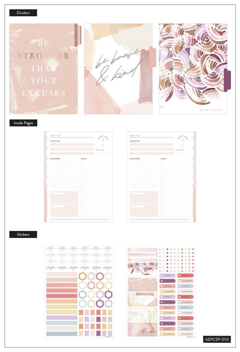 Happy Planner Extension Pack Homeschool Calendar Etsy