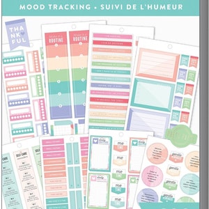 3 Options of Value Sticker Book by Happy Planner-596 Appointments/689 Mood Tracking/672 Happy Kind Faith-Planning Essential Stickers 689 Mood Tracking