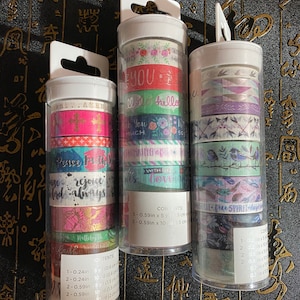 3 Options of Washi Tapes sets by Park Lane - Faith/Greetings/Wild Beauty-Planner Washi Tapes/Decorative Tapes/Floral Washi Tapes/Words Washi