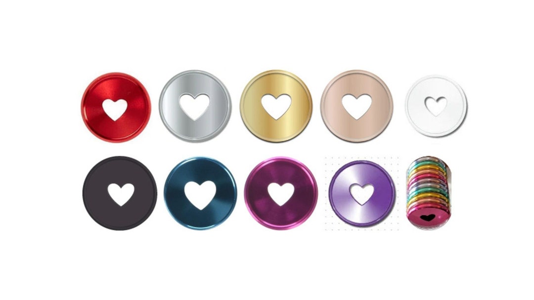 10 Colors in 3 Sizes of Happy Planner Metal Discs Rings expander Rings