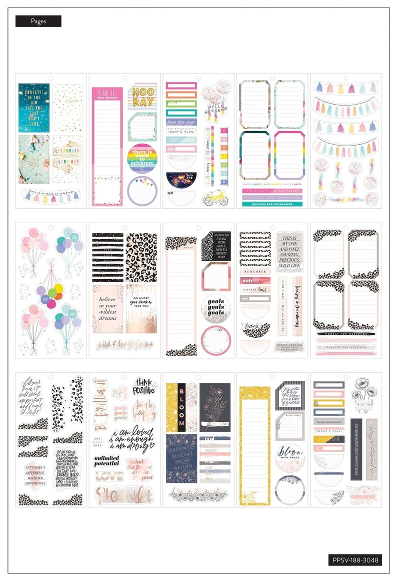 BIG Value Stickers Books by Happy Planner 262 BIG Color Story/459 Such a Good Day/472 Memory Planning image 6