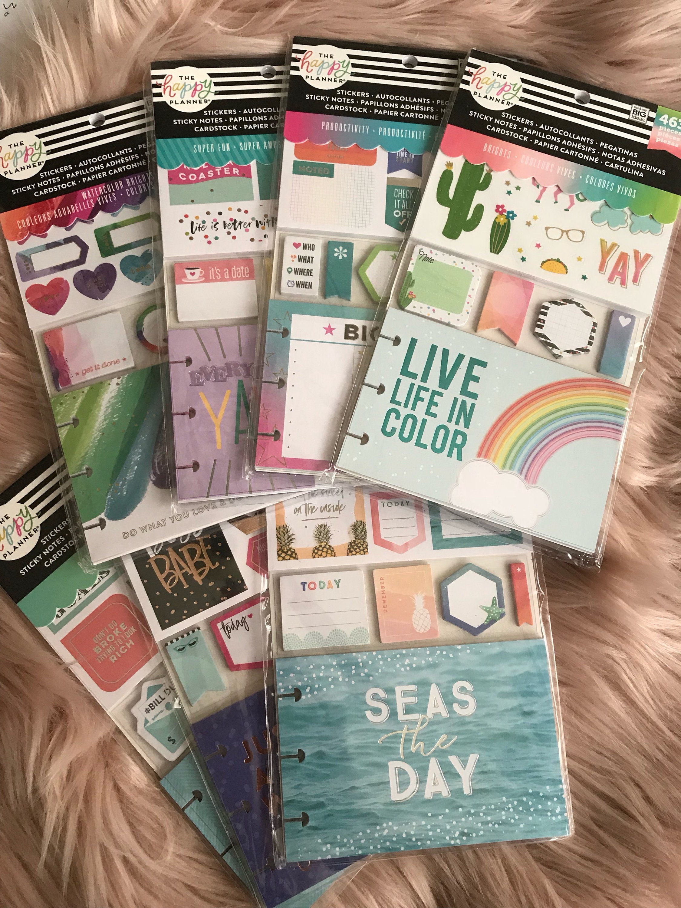 7 Packs of Coordinated Planner Accessories Kit by Happy Etsy