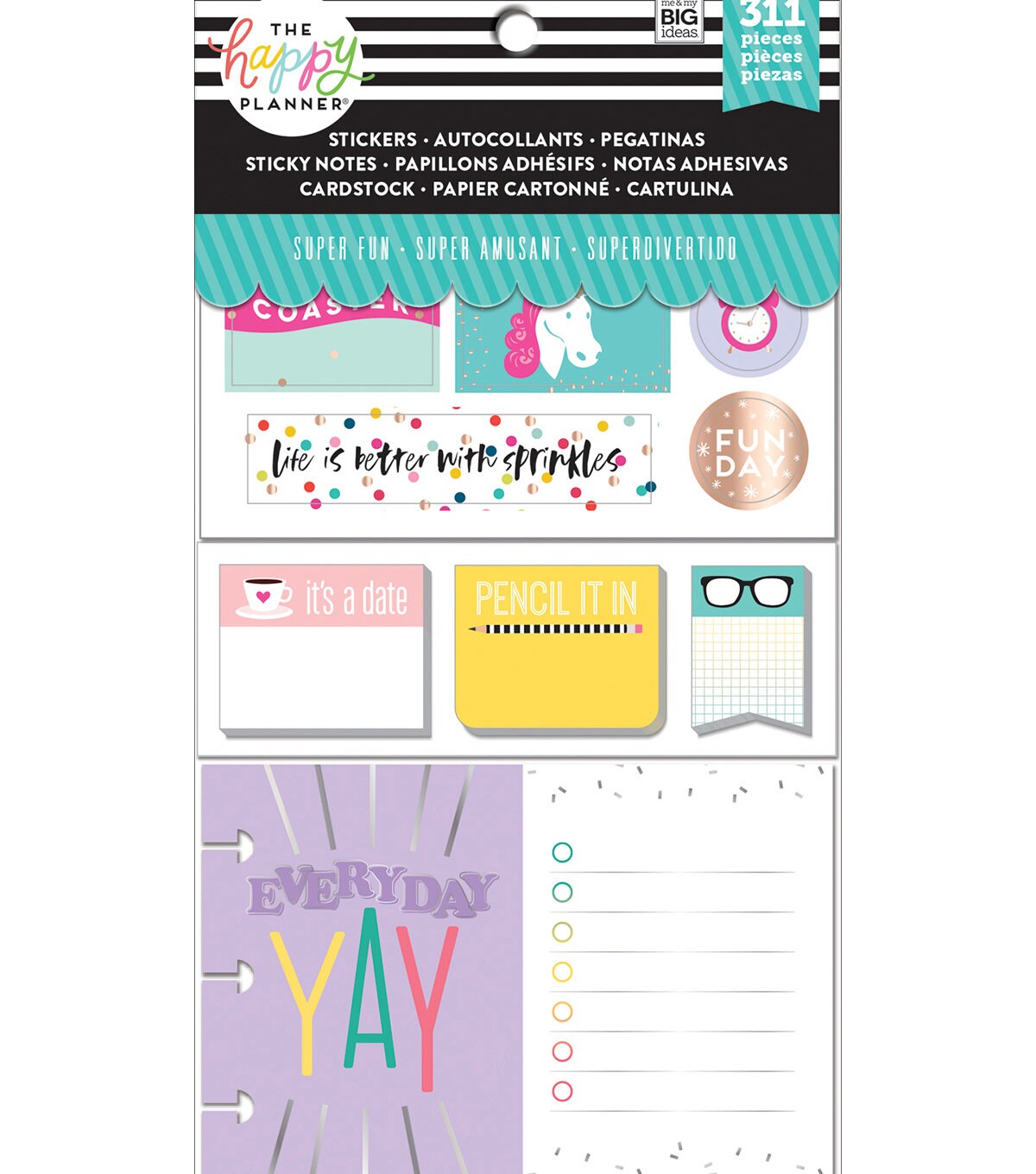 7 Packs of Coordinated Planner Accessories Kit by Happy Etsy