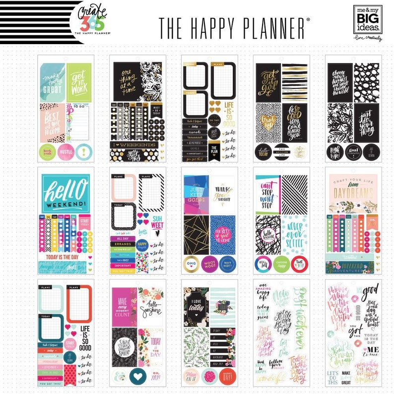 BIG Value Stickers Books by Happy Planner 262 BIG Color Story/459 Such a Good Day/472 Memory Planning image 10