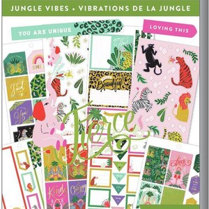 1095 Pets/603 Colorful Leopard/778 Jungle Vibes Happy Planner Value Stickers Books-30 Pages Functional Sticker Sheets-Animals Prints Jungle Vibes, 778pc