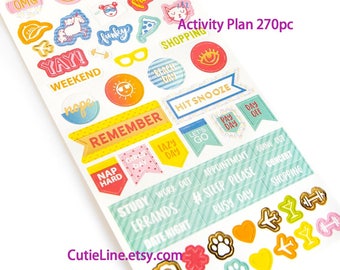 Lollipalooza Activity Sticker by Recollections - 270pc - activities stickers/Daily planning stickers/Michaels planner stickers