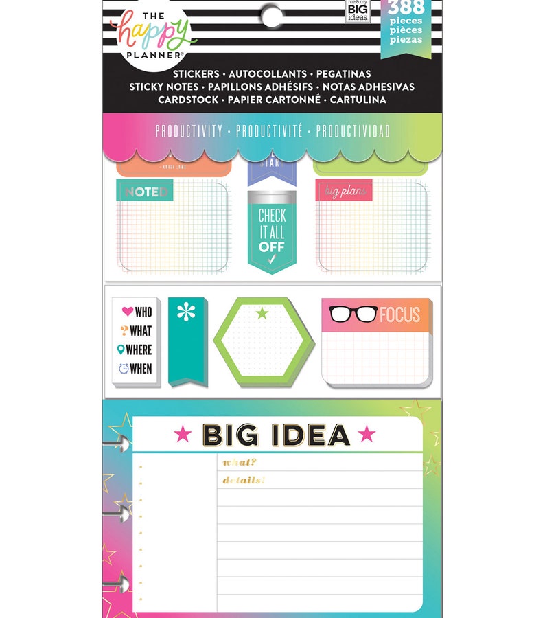 7 Packs of Coordinated Planner Accessories Kit by Happy Etsy