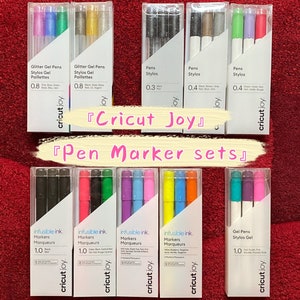 10 ensembles de stylos/marqueurs Cricut Joy - stylos gel scintillants / marqueurs à encre infusible - marqueurs Cricut activés par la chaleur