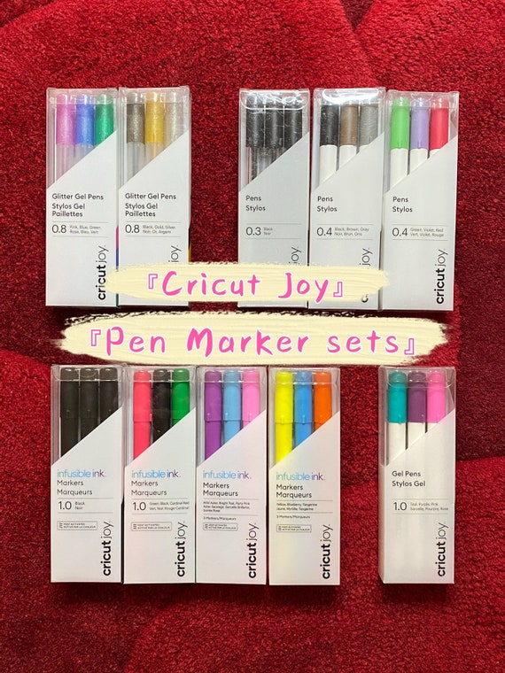 10 Options of Cricut Joy Pens/Markers Sets - Glitter Gel Pens / Infusible Ink Markers - Cricut Heat Activated Markers