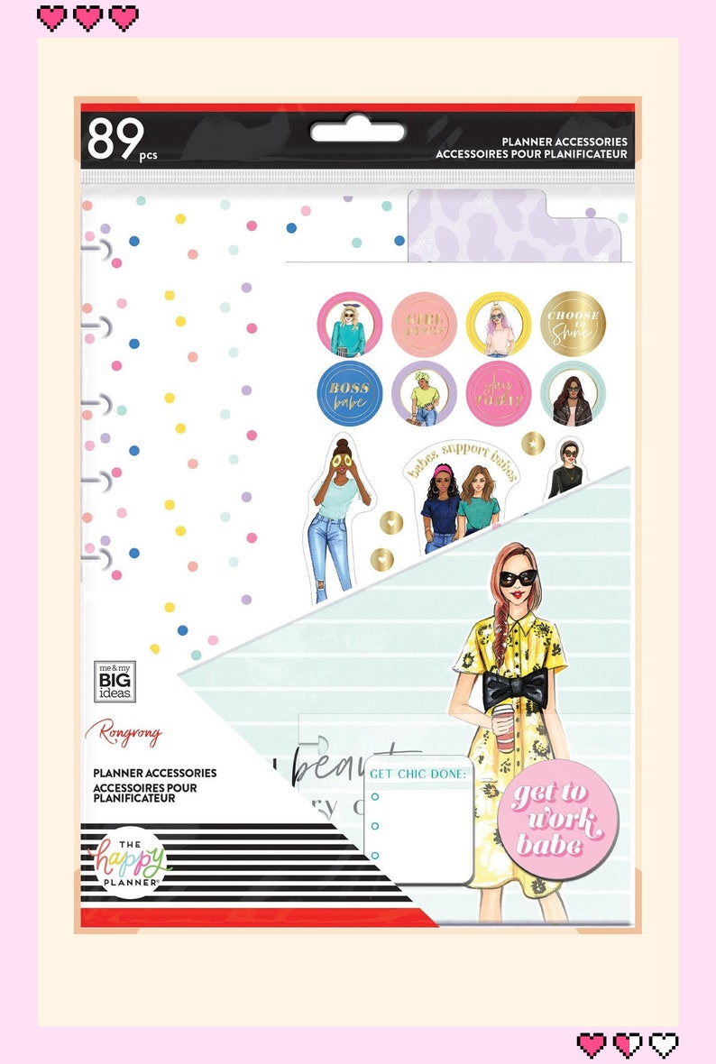 89pc Classic Happy Planner x Rongrong Planner Accessories Etsy