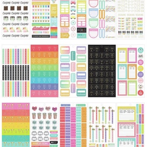 Happy Planner Stickers Pack 1009 Essential Planning/ 1508 Tiny Icons/1220 Caregiver Daily Functional Planning Stickers image 3