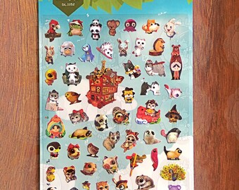 Daisyland Sticker - Animals with Big Eyes / Travel Bags / Let's Go