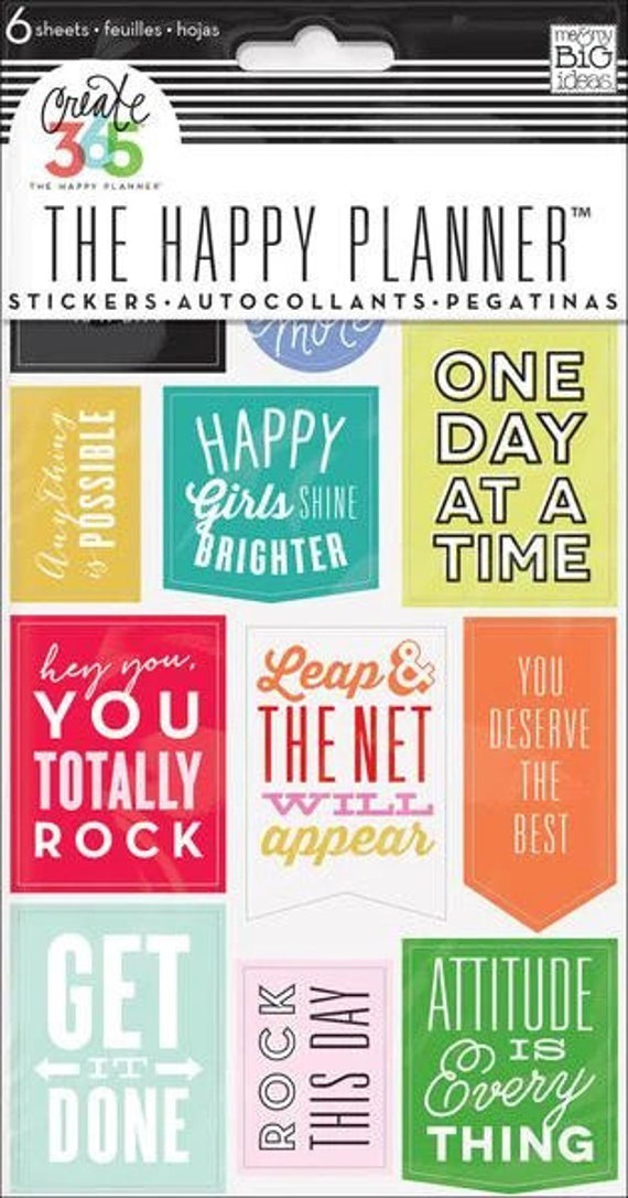 Happy Planner Stickers 5/Sheets -Rongrong Life Is Beautiful -PPSP-118