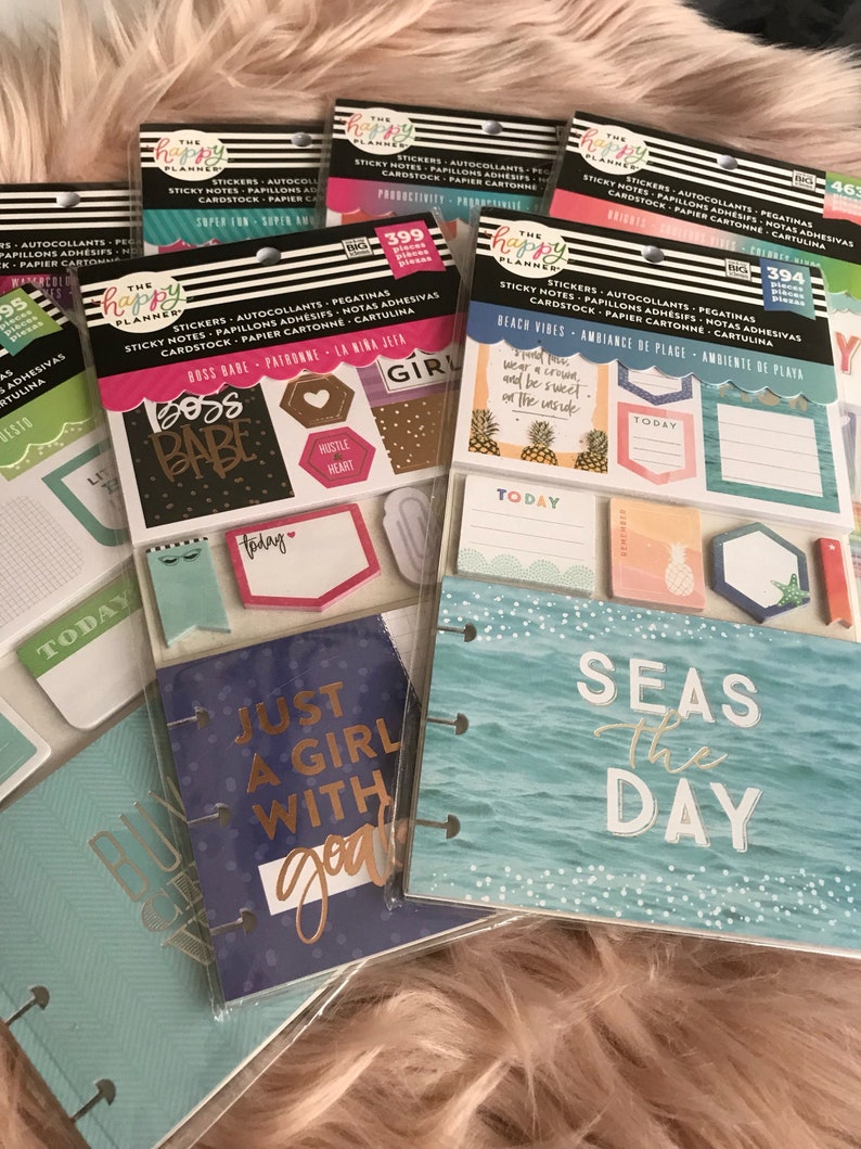 7 Packs of Coordinated Planner Accessories Kit by Happy Etsy