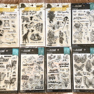 ヒーローアートスタンプの8つのオプション - かわいい動物/リアルな動物/花/妖精のキス/華やかなカルーセル/ドラゴンユニコーン/ペットの金魚/蝶