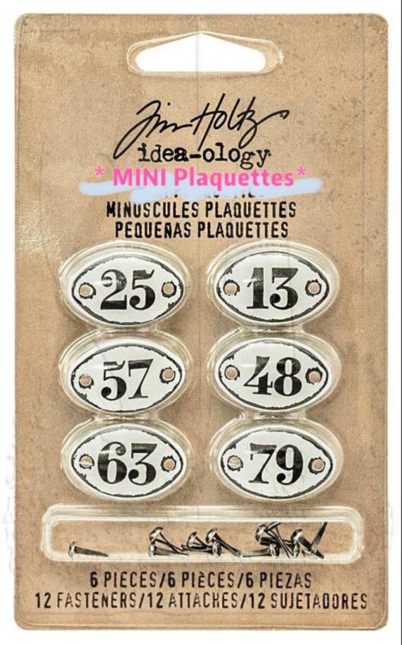 9 Options of Tim Holtz Ideaology-plaquettes/salvaged Dolls