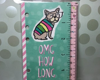 Pop-in Rulers for Creative Year Planner by Recollections - 2pc/pack - cm/inch/Dog/Llama