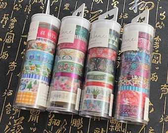 4 opties voor Washi Tapes-sets van Park Lane-Woodland Forest/Flutter/Foliage/Painted-Planner Washi Tapes/Decoratieve Tapes/Floral Washi Tape