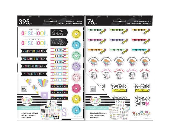 Removable Decals for Dry Erase Board by Happy Planner-happy in Action/stick  Girl-stay Organized With These Cute Icons for Planning 