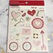 Recollections Stickers Book - Cutie Love - 332pc/pz - 14 sheets stickers - Valentine Themed/Planner Stickers/Girly/Gold Foiled