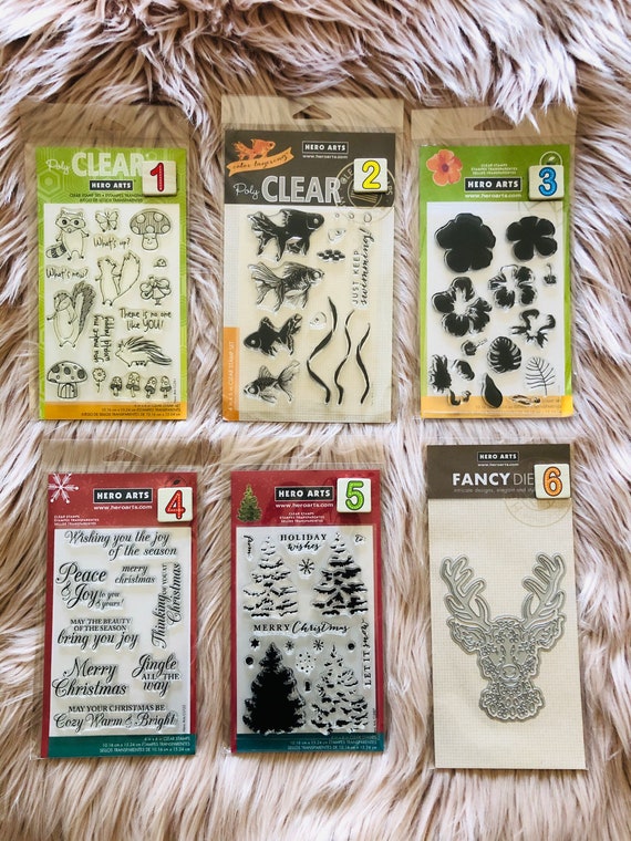 Hero Arts - Clear Stamp & Die Set - Floral Journaling Bundle