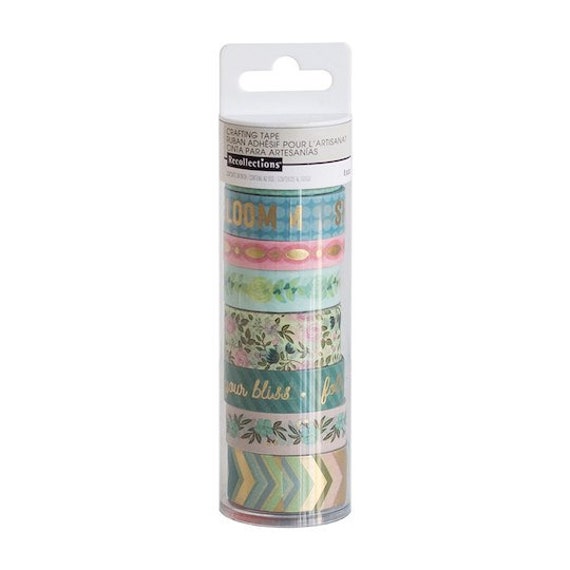 8 Rolls Melon Bloom Washi Tubes by Recollections-michaels Gold Foil  Washi-inspirational Quote/garden Plant - Etsy