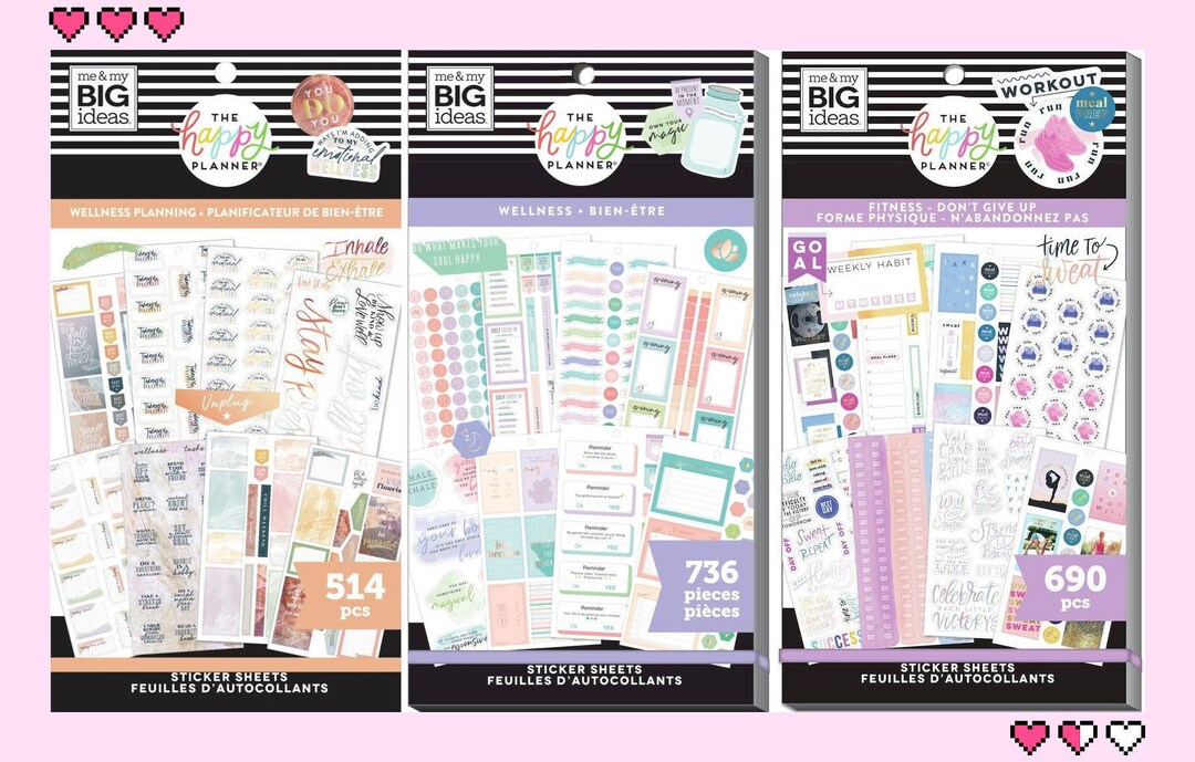 3 Options of Agenda 52 A5 Planner Double-sided Notepaper Packs by the Paper  Studio Dotted Bullet/llama Drama/get Stuff Done 5.75x8.25 