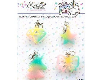 Planner Charm By Shine Sticker Studio Craft Smith - Cute Planner Charm/Cute Animal/Shine Diamond Charm/ Unicorn