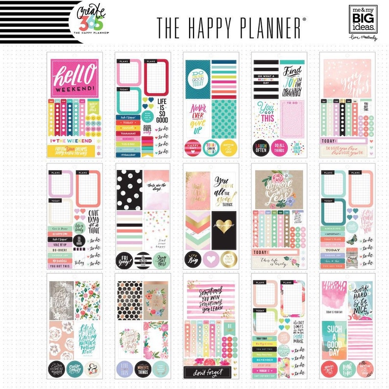 BIG Value Stickers Books by Happy Planner 262 BIG Color Story/459 Such a Good Day/472 Memory Planning image 9