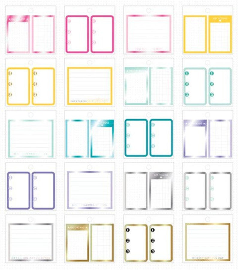 Tiny Sticker Pads by Happy Planner Budget 41pc/Productivity 31pc/Faith 41pc/Colorful Boxes 34pc 3 1/2 x 3 3/8-Budget Planning/Daily Work image 9