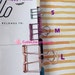 Planner Clips Hollow Binder Clips-Stationary/Office/Binder/Decorative Clip-Rose Gold, Silver, Gold,Turquoise,Hot Pink,Antique Blass-3 Size
