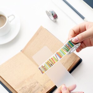 3 Sizes of Frosted Finish PVC cards 5 x 15cm / 5 x 20cm / 1.7 x 11.6cm Easy to carry Washi Tapes Wherever you Go/ Round Corners image 4