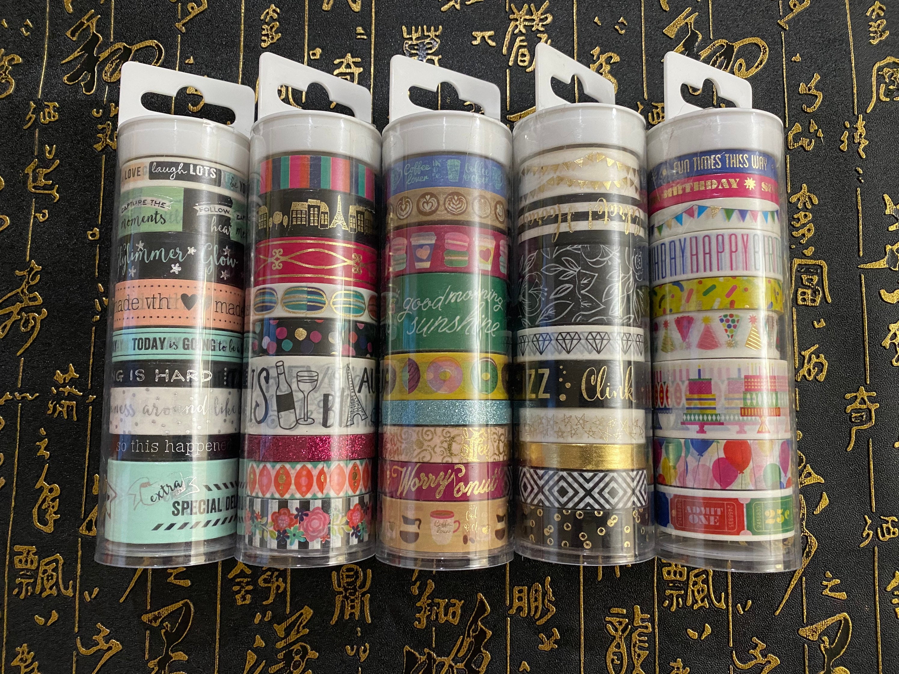 Ms. Sparkle & Co. 10 pk Washi Tapes White & Clear