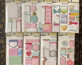 9 Options Recollections Foil Sticky Notes - Planner Notes/Page Notes/Stylish Notes