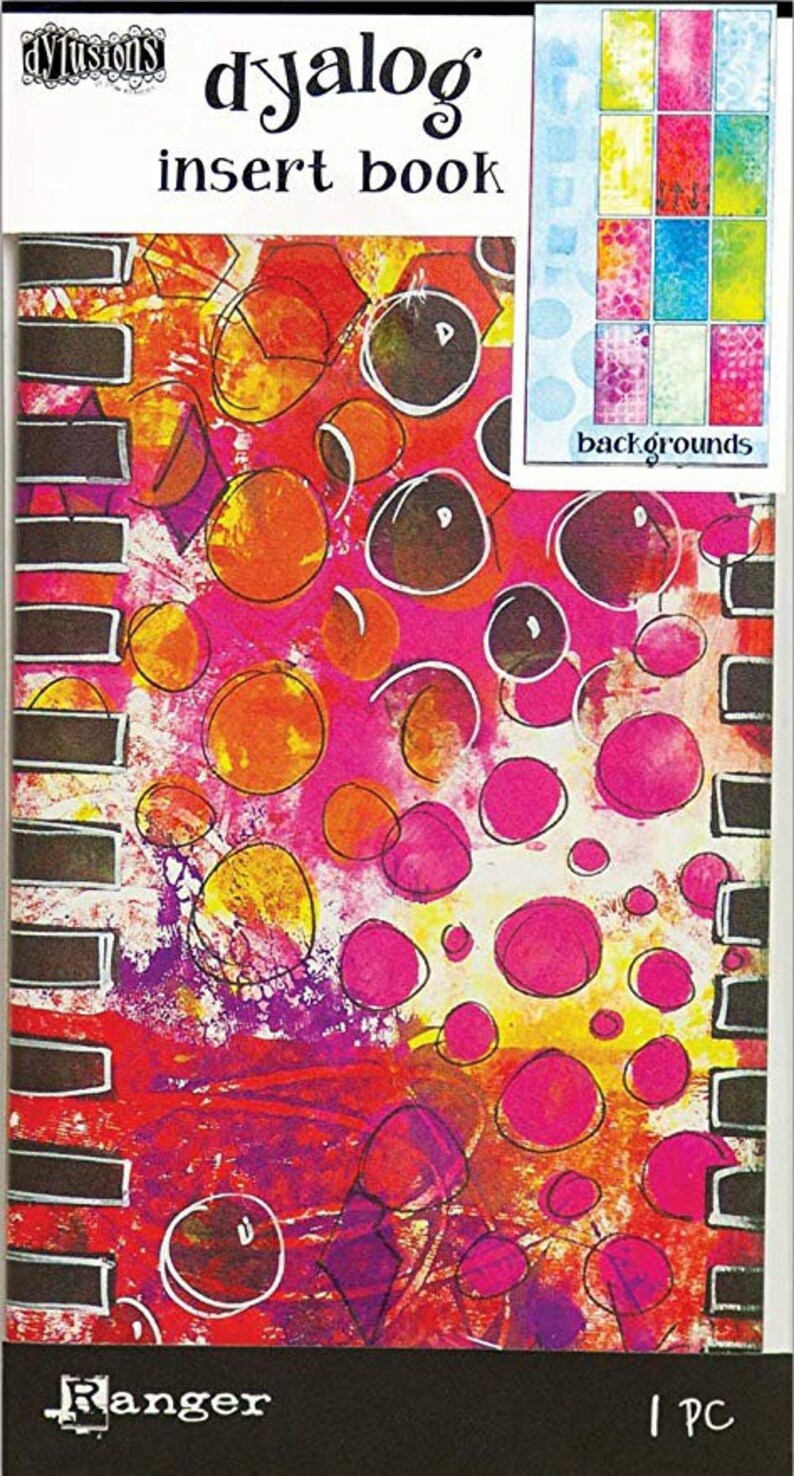 9 Options of Dylusions Dyalog Insert Book by Ranger Dyan Reaveley AgendaGridsLinedDotsBackgroundBlankHandwriting Lines 4.375X8.25