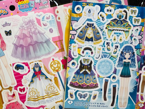 Princess dress up sticker book top