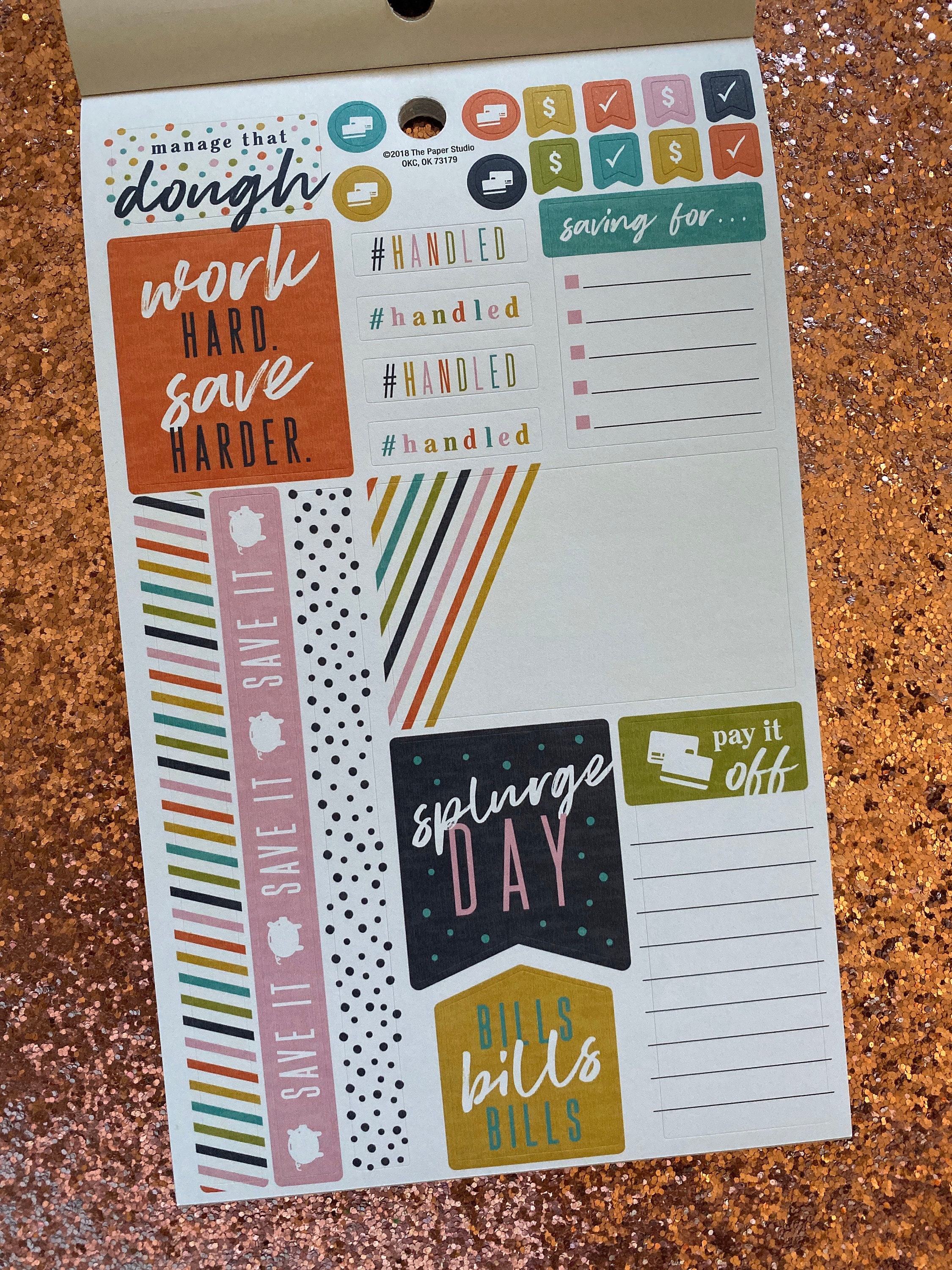 611pc Budget Stickers Pack by Agenda 52 Paper Studio Budget Planning  Stickers/life Management Stickers 